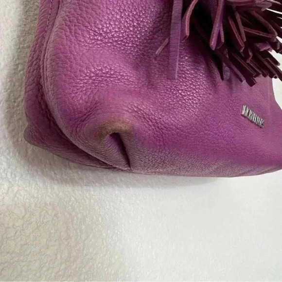 MICHAEL KORS Fuchsia Leather Crossbody Purse with Tassel Zipper - Picture 5 of 8